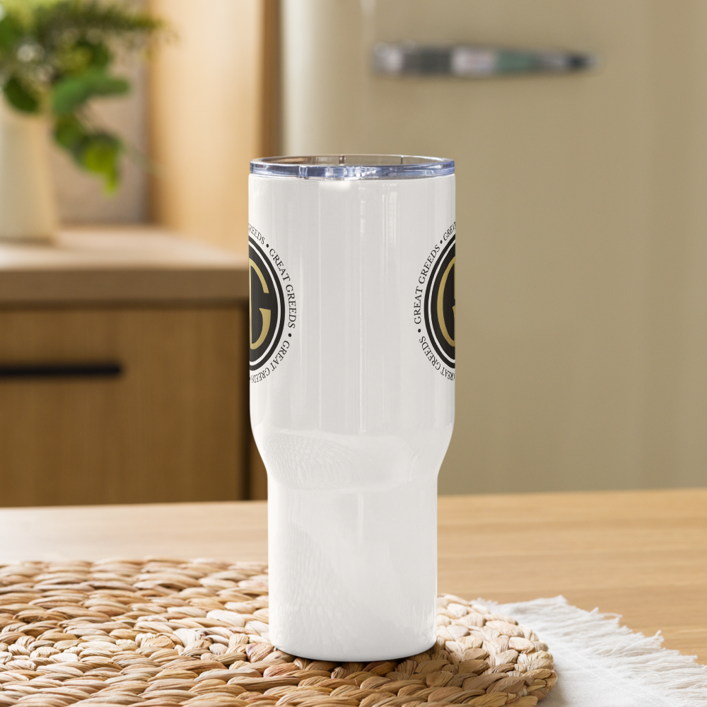 Travel mug with a handle