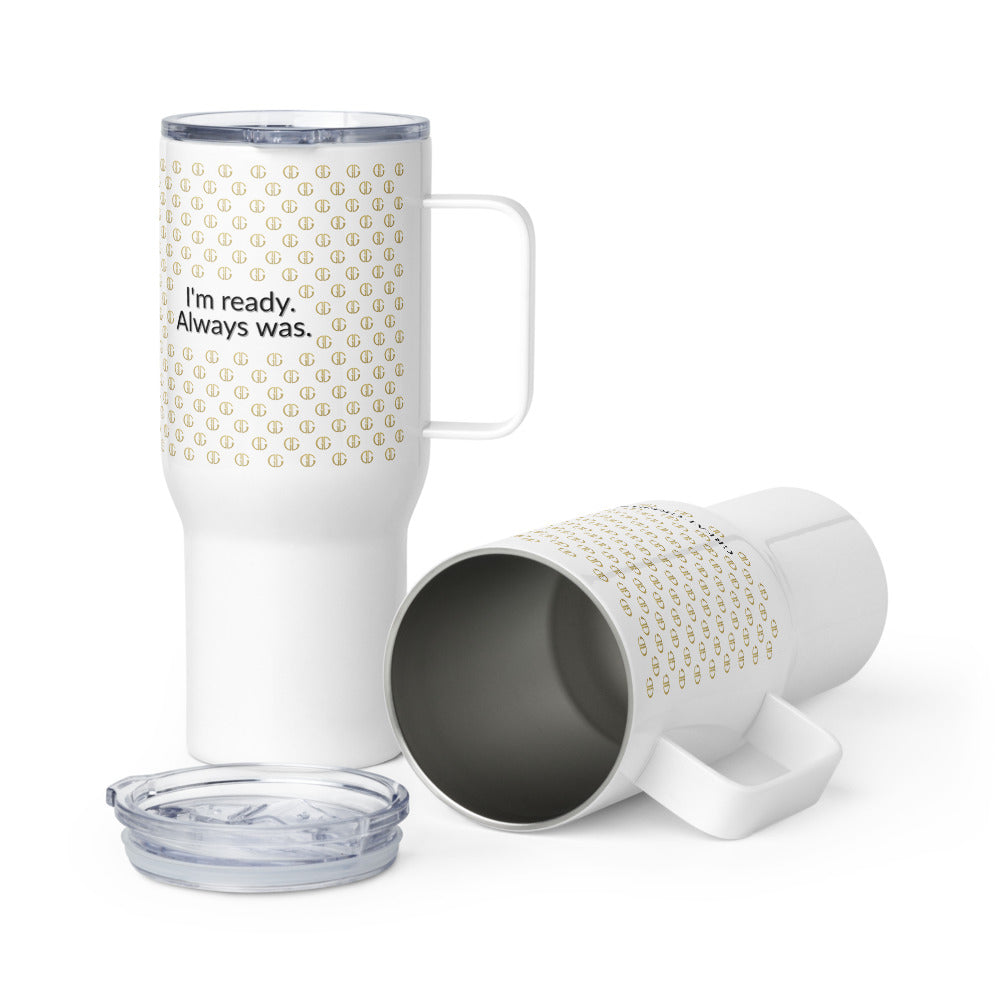 Travel mug with a handle - 25 oz (739 ml)