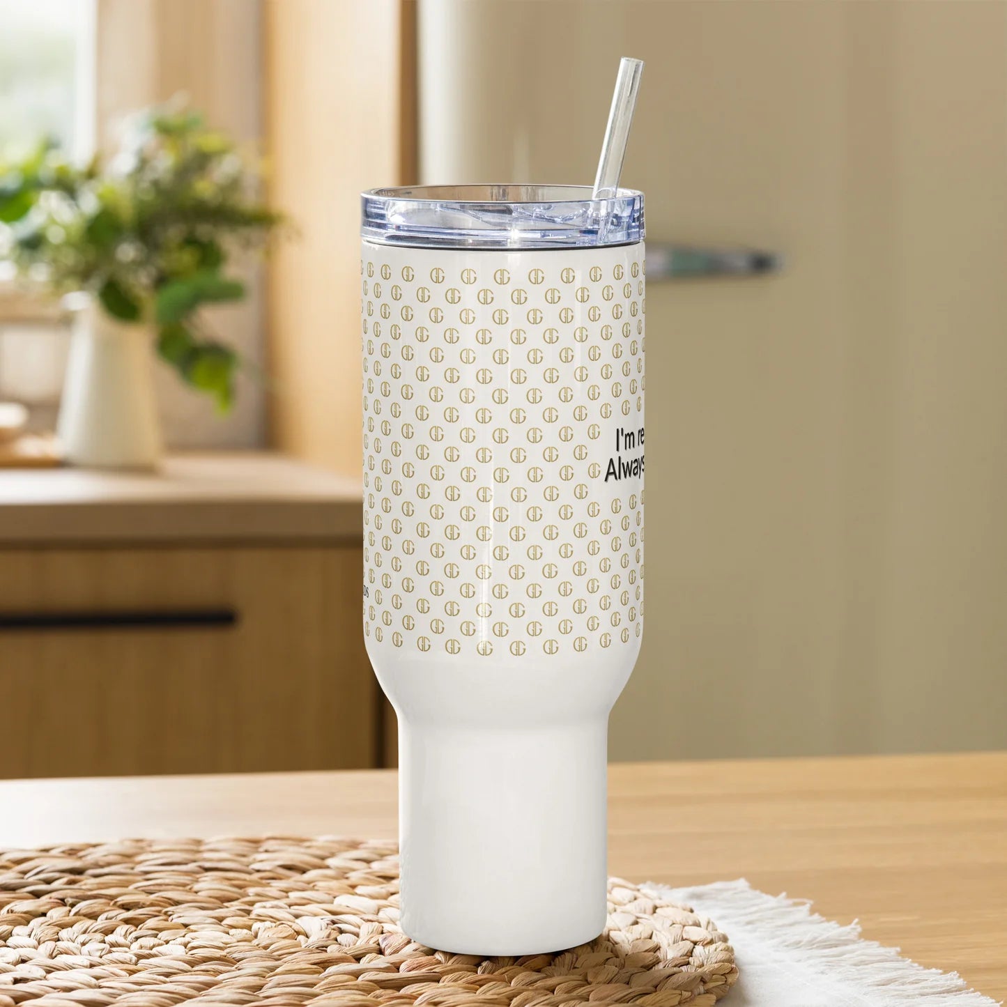 Travel mug with a handle - 40 oz (1183 ml)