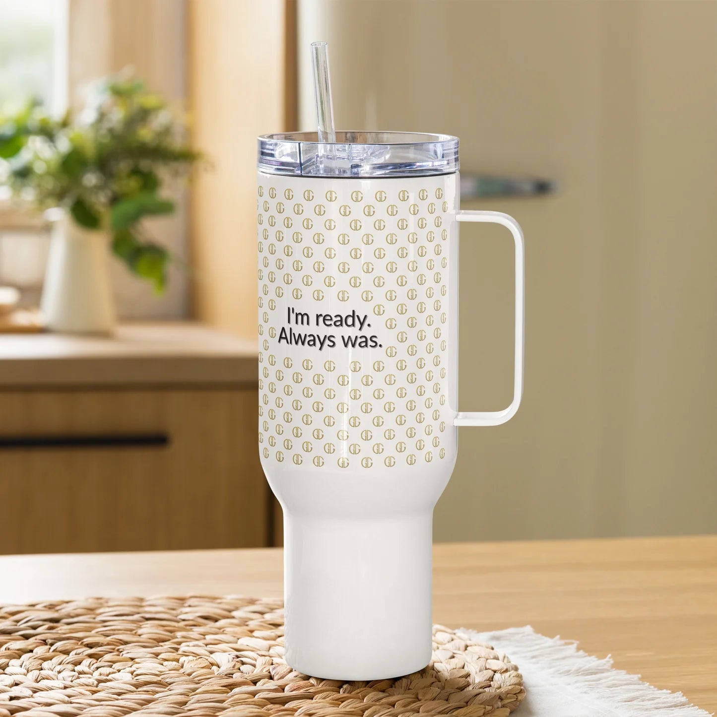Travel mug with a handle - 40 oz (1183 ml)