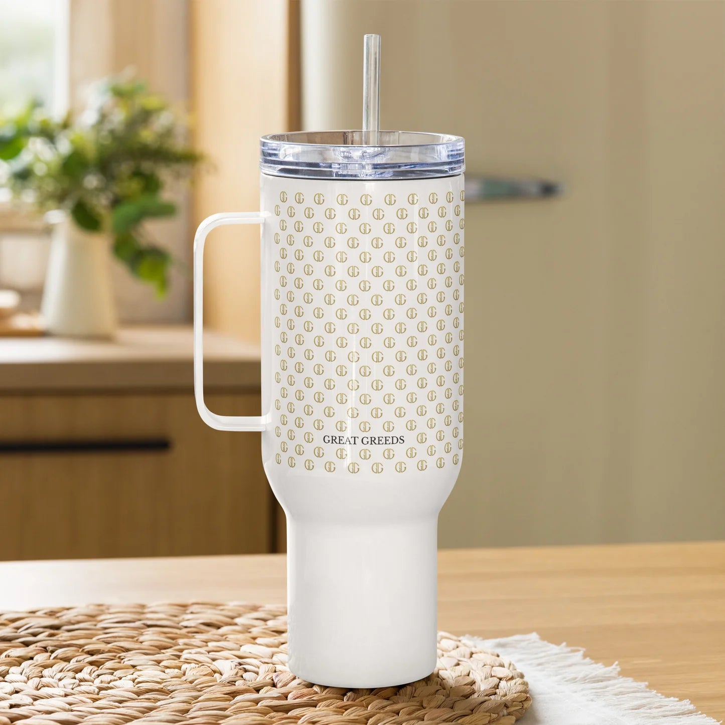 Travel mug with a handle - 40 oz (1183 ml)